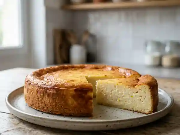 Fiadone corse fondant au citron - Photo de présentation