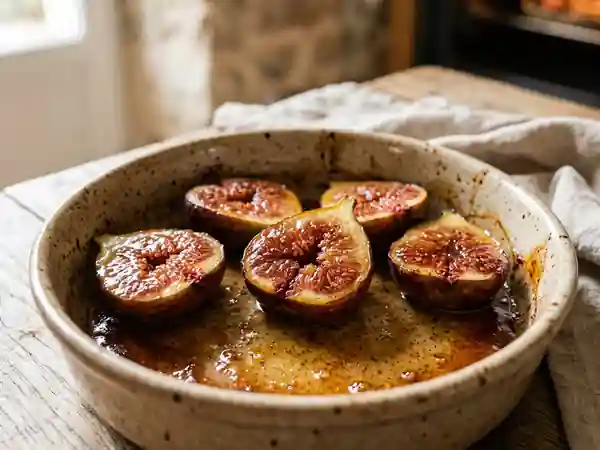 Figues rôties caramélisées à la vanille - Photo de présentation