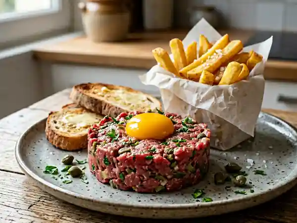 Filet Américain à la Belge : Tartare de Bœuf Traditionnel - Photo de présentation