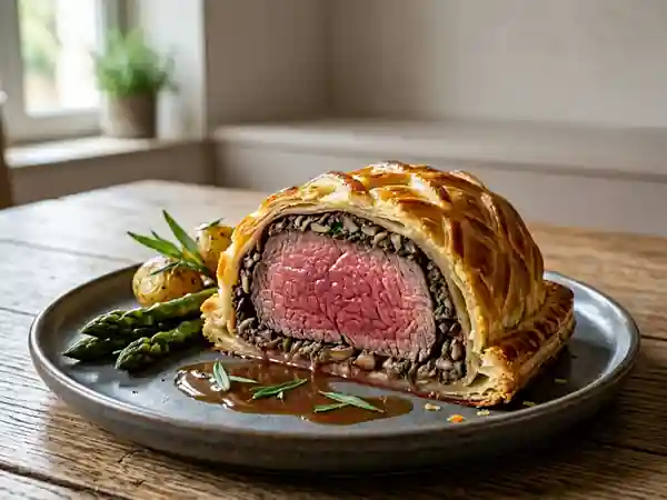Filet de bœuf en croûte à l'estragon : recette gourmande et raffinée - Photo de présentation