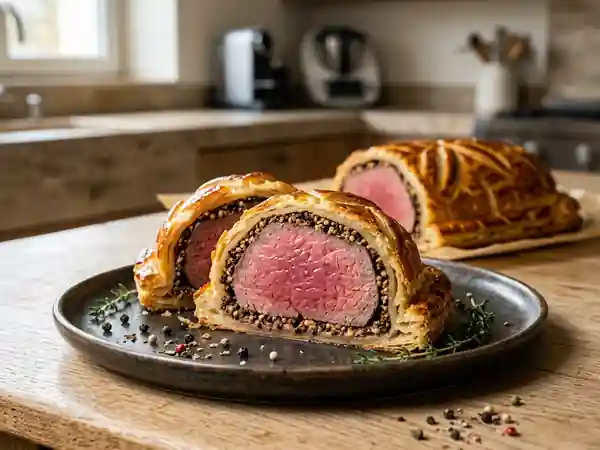 Filet de bœuf en croûte au poivre concassé - Photo de présentation
