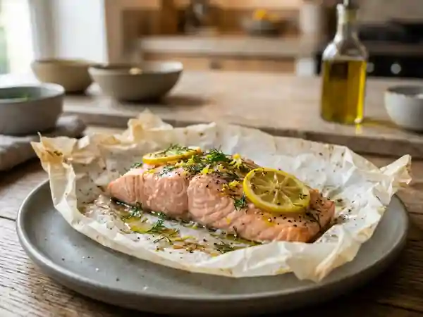 Saumon en Papillote Fondant Citron-Aneth - Photo de présentation