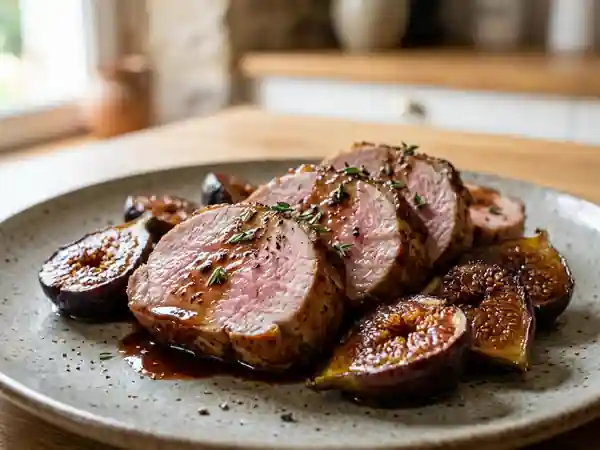 Filet mignon de porc aux figues caramélisées, recette facile et gourmande - Photo de présentation