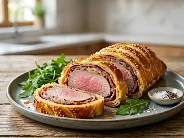 Filet mignon en croûte de lard fumé, recette gourmande et facile - Photo de présentation