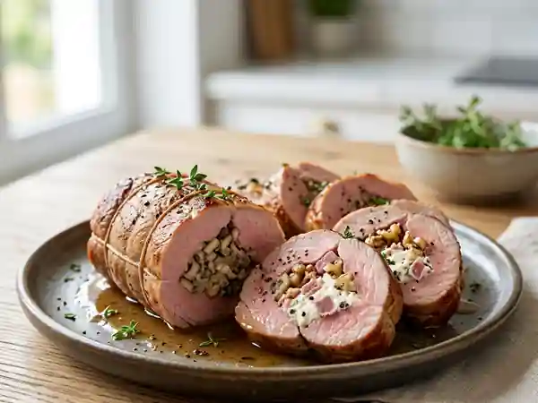 Filet mignon rôti aux deux farces gourmandes - Photo de présentation