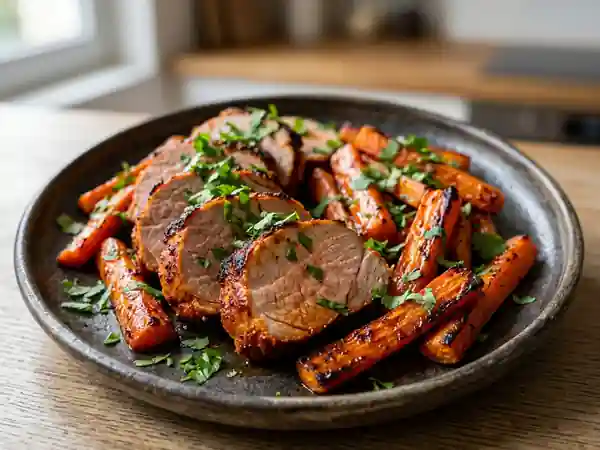 Filet mignon tandoori et carottes fondantes - Photo de présentation