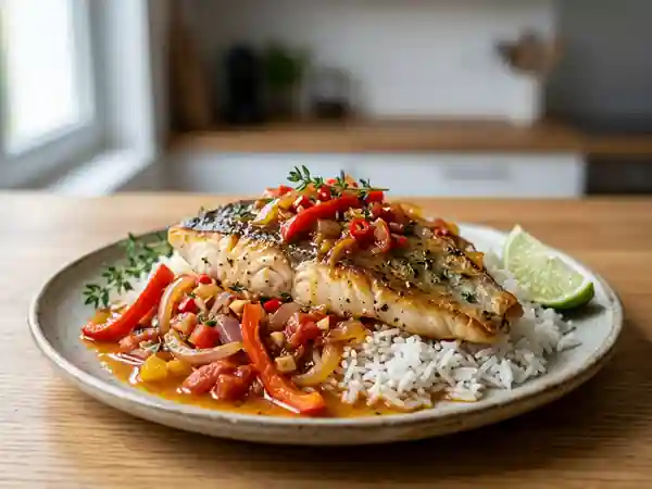 Daurade Fondante à la Martiniquaise - Photo de présentation