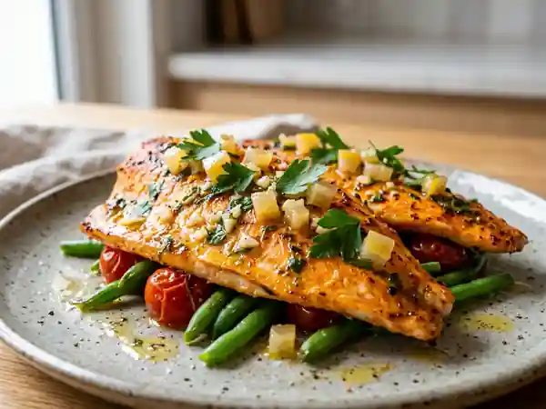 Filets de daurade aux citrons confits et paprika : recette savoureuse et facile - Photo de présentation