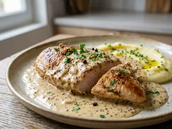 Filets de dinde fondants à la moutarde - Photo de présentation