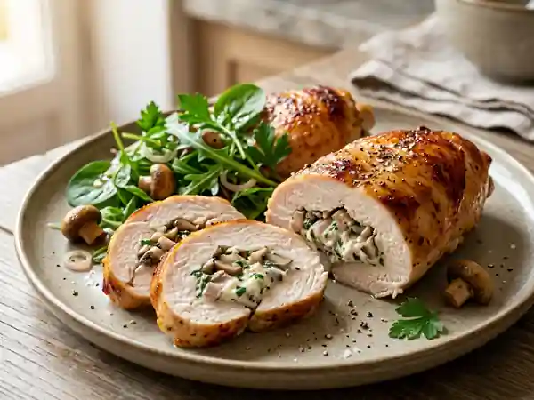 Filets de dinde farcis au fromage fondant - Photo de présentation
