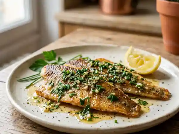 Filets de perche aux fines herbes : recette savoureuse et facile - Photo de présentation