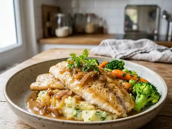 Filets de poisson délicatement cuisinés au Pineau des Charentes - Photo de présentation