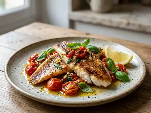 Filets de rouget à l'italienne : recette savoureuse et facile - Photo de présentation