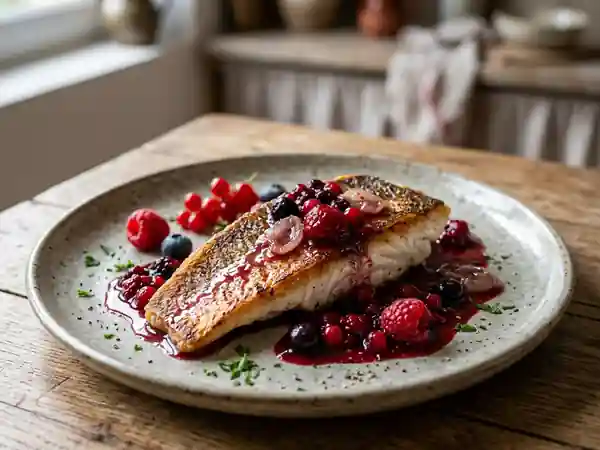Filets de rougets aux baies rouges : recette gourmande et raffinée - Photo de présentation