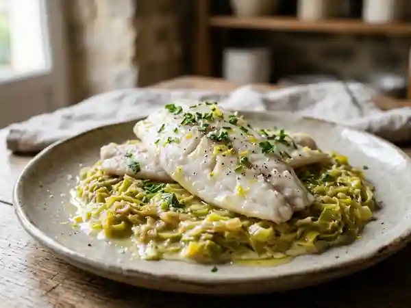 Filets de Saint-Pierre sur Lit de Poireaux Fondants : Recette Gourmande et Facile - Photo de présentation