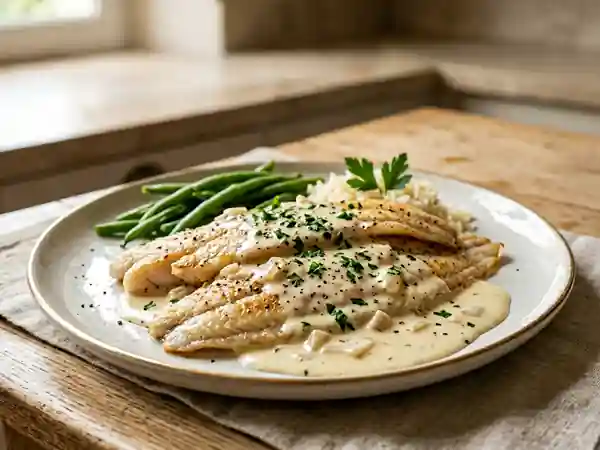 Filets de sole crémeux au citron - Photo de présentation