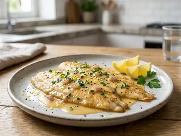 Sole fondante flambée au whisky - Photo de présentation