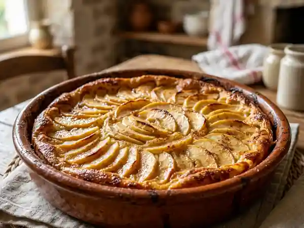 Flamusse aux pommes : dessert traditionnel et gourmand - Photo de présentation