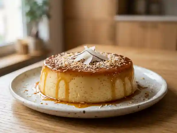 Flan à la noix de coco onctueux et facile - Photo de présentation