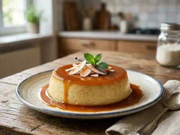 Flan à la noix de coco onctueux et facile à réaliser - Photo de présentation