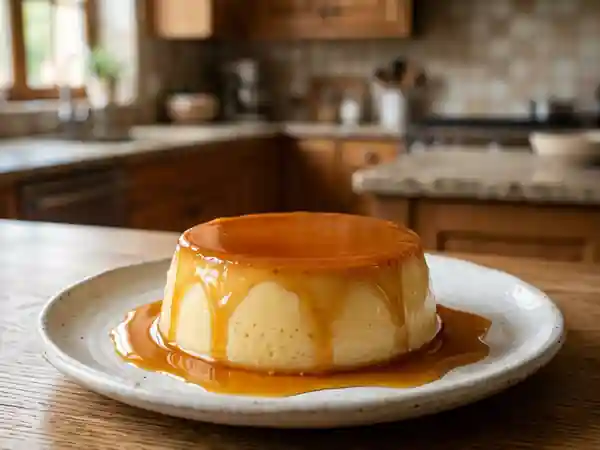 Flan au caramel fondant et vanillé - Photo de présentation