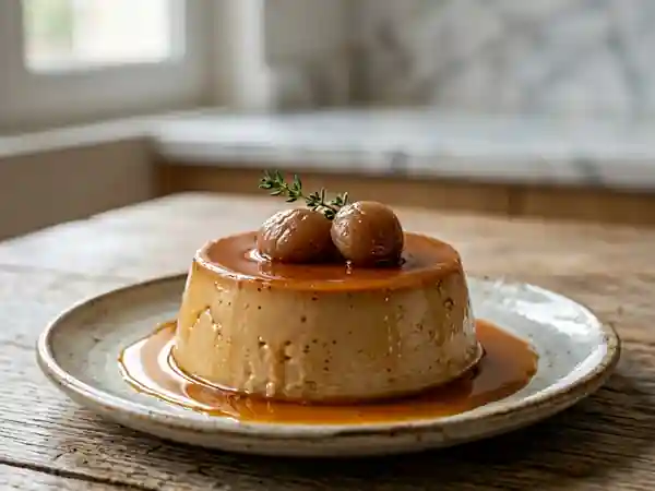 Flan onctueux à la châtaigne - Photo de présentation
