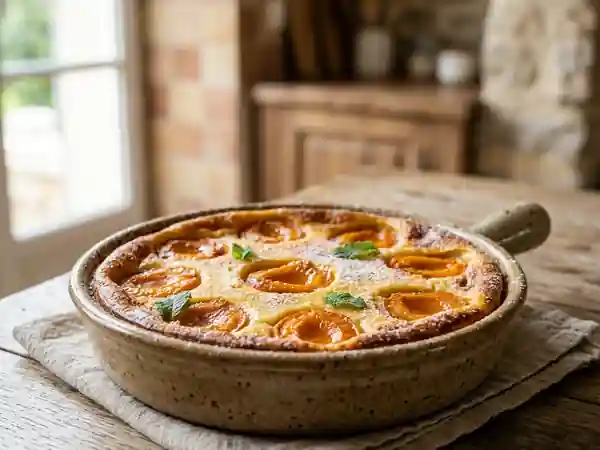 Flan Fondant aux Abricots et Grand-Marnier - Photo de présentation