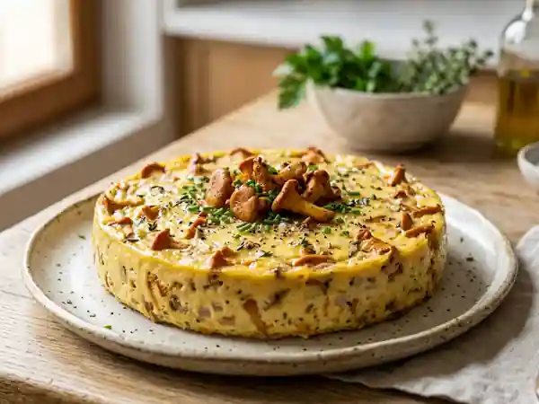 Flan aux girolles crémeux et savoureux - Photo de présentation
