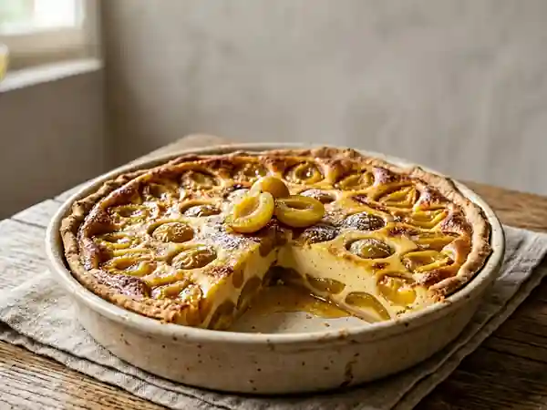Flan aux mirabelles onctueux et gourmand - Photo de présentation