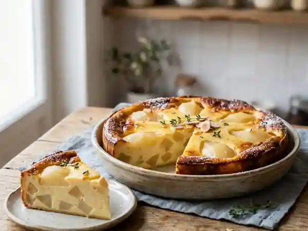 Flan aux Poires Fondant et Crémeux : Dessert Facile et Gourmand - Photo de présentation