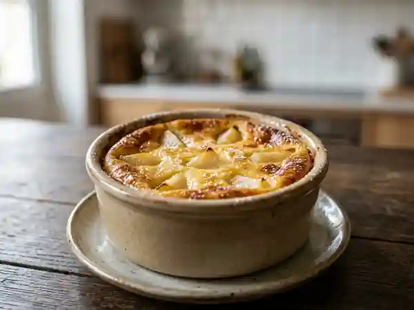 Flan aux poires fondant et gourmand - Photo de présentation