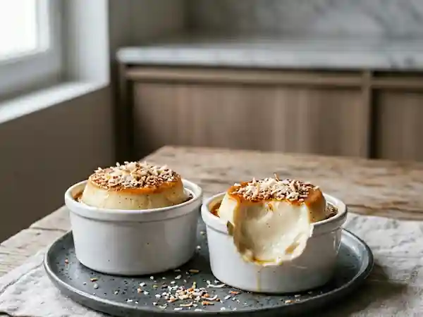 Flan coco onctueux au bain-marie - Photo de présentation