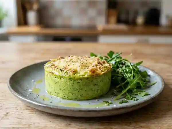 Flan crémeux aux brocolis et avocat, recette saine et gourmande - Photo de présentation