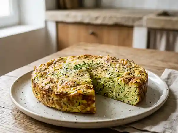 Flan de courgettes aux herbes de Provence : recette facile et savoureuse - Photo de présentation