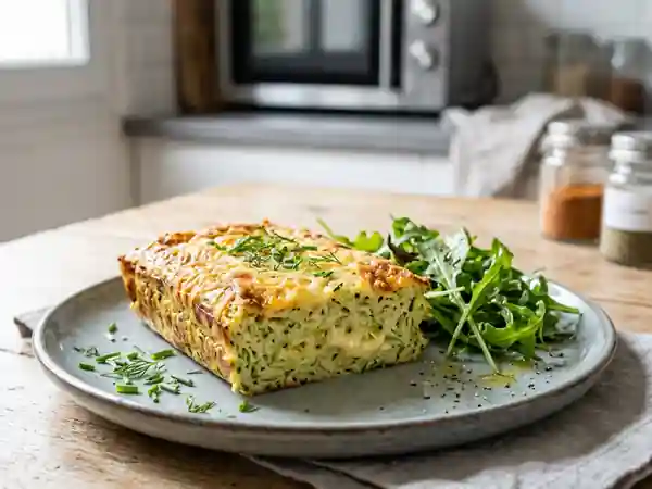 Flan de courgettes express au micro-ondes, léger et savoureux - Photo de présentation
