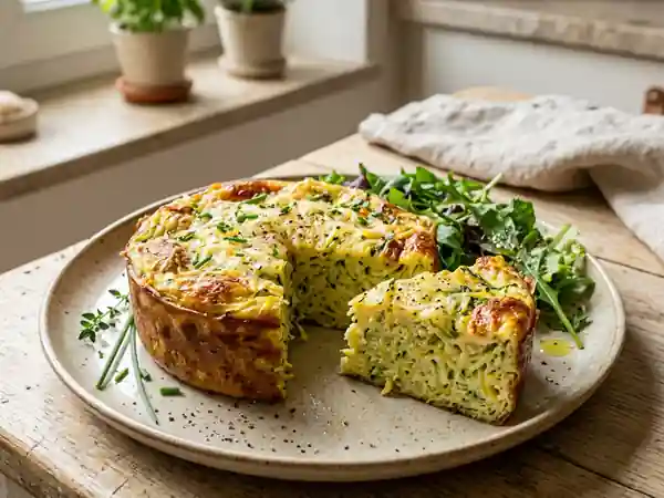 Flan de courgettes facile et rapide : recette légère et savoureuse - Photo de présentation