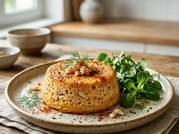Flan de crabe onctueux et relevé au paprika - Photo de présentation