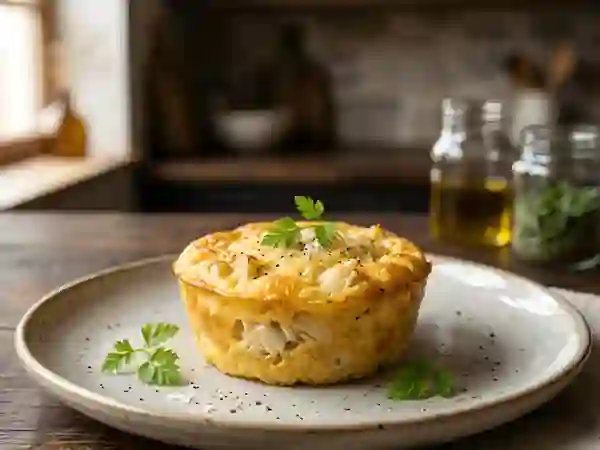 Flan de crabe fondant et iodé - Photo de présentation