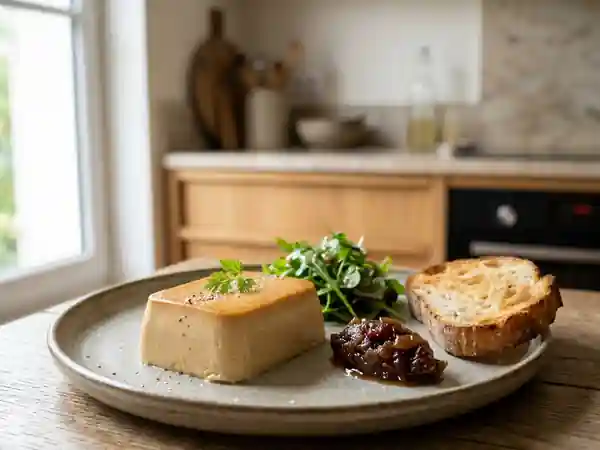 Flan de foie gras onctueux et raffiné pour une entrée gourmande - Photo de présentation