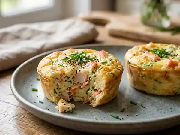Flan de surimi fondant à la ciboulette - Photo de présentation