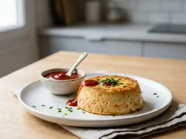 Flan de surimi onctueux au ketchup maison - Photo de présentation