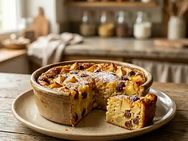 Flan Rustique Pommes et Raisins à la Vanille - Photo de présentation