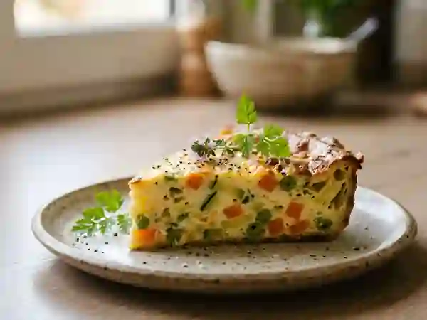 Flan maraîcher au fromage - Photo de présentation