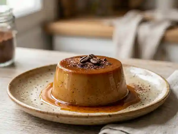 Flan onctueux au café : dessert facile et gourmand - Photo de présentation