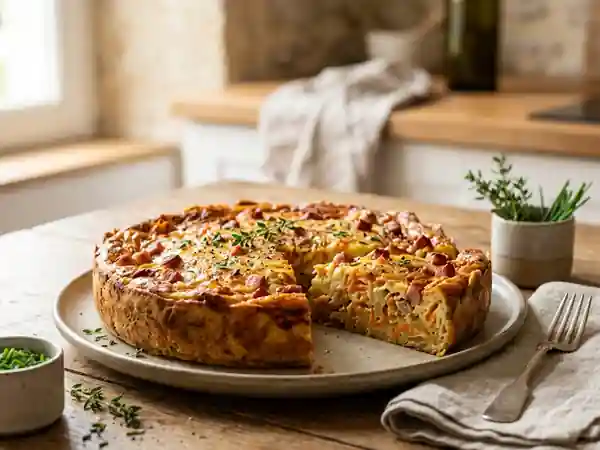 Flan crémeux carottes et lardons fumés - Photo de présentation
