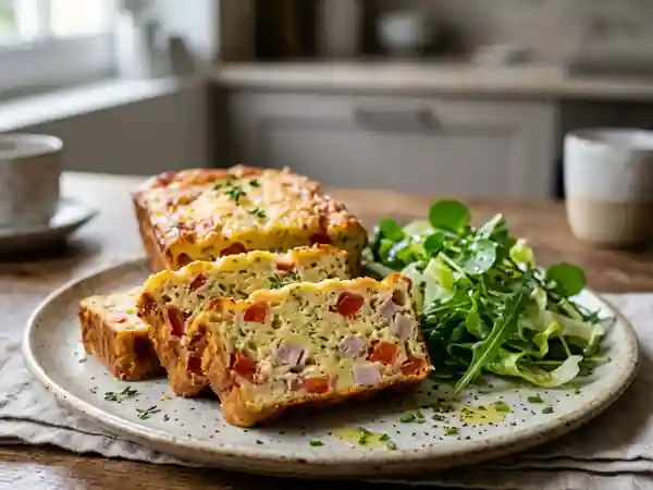 Flan fondant tomate, jambon et fromage - Photo de présentation