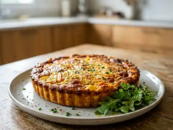 Flan savoureux de carottes et pommes de terre - Photo de présentation