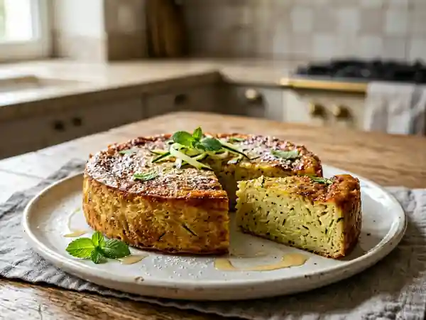 Flan fondant à la courgette et vanille - Photo de présentation