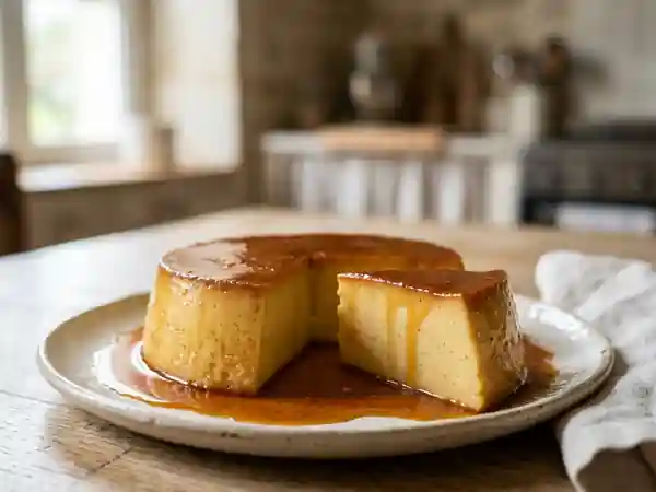 Flan traditionnel onctueux et facile à préparer - Photo de présentation