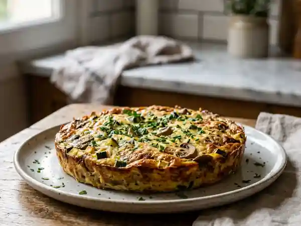 Flans de Courgettes et Champignons Fondants : Recette Facile et Gourmande - Photo de présentation